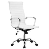 Studio Highback White PU Office Chair