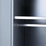 Espresso Dark Grey Metal Cabinet