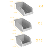 Fragram 43Pce Storage Bin Kit