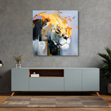 Abstract Lion Canvas