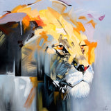 Abstract Lion Canvas