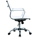 Studio Midback White PU Office Chair